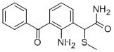 2-Amino-3-benzoyl-alpha-(methylthio)benzeneacetamide CAS NO.: 78281-61-5