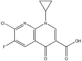 7-Chloro-1-cyclopropyl-6-fluoro-4-oxo-1,4-dihydro-1,8-naphthyridine-3-carboxylic acid CAS NO.: 100361-18-0