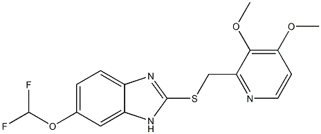 5-Difluoromethoxy-2-{[(3,4-dimethoxy-2-pyridinyl)methyl]thio}-1H-benzimidazole CAS NO.: 102625-64-9