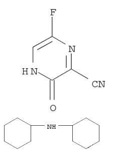1137606-74-6/ 2-Pyrazinecarbonitrile, 6-fluoro-3,4-dihydro-3-oxo-, compd. with N-cyclohexylcyclohexanamine