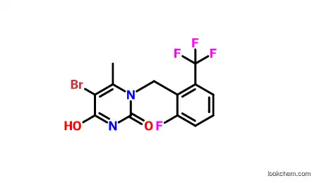 1-(2-fluoro-6-(trifluoro methyl)benzyl)-5-iodo- 6-methylpyrimidine-2,4 (1H,3H)-dione