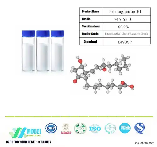 GMP Factory supply PGE1  Alprostadil ,prostaglandin E1 Purity 99.0% For  Treat Erectile Dysfunction