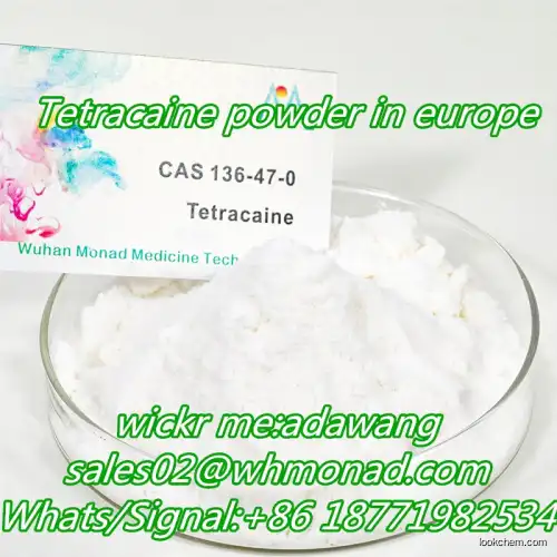 Tetracaine hcl powder  99% Manufactuered in China best quality CAS.136-47-0