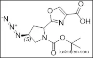 2-((4S)-4-azido-1-(tert-butoxycarbonyl)pyrrolidin-2-yl)oxazole-4-carboxylic acid