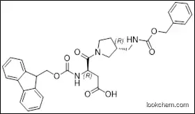 (R)-3-((((9H-fluoren-9-yl)methoxy)carbonyl)amino)-4-((R)-3-((((benzyloxy)carbonyl)amino)methyl)pyrrolidin-1-yl)-4-oxobutanoic acid