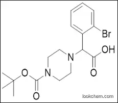 2-(2-bromophenyl)-2-(4-(tert-butoxycarbonyl)piperazin-1-yl)acetic acid