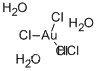 Hydrogen tetrachloroaurate(III) trihydrate CAS NO.: 16961-25-4