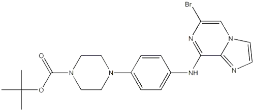 tert-Butyl 4-{4-[(6-bromo(4-hydroimidazo[1,2-a]pyrazin-8-yl))amino] phenyl}piperazinecarboxylate