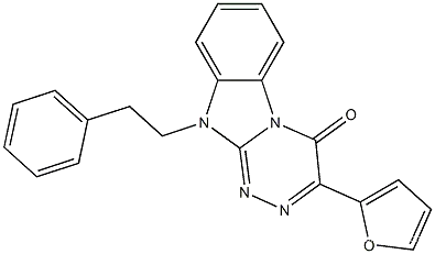 3-(furan-2-yl)-10-phenethylbenzo[4,5]imidazo[2,1-c][1,2,4]triazin-4(10H)-one