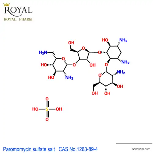 Paromomycin sulfate salt CAS No.1263-89-4