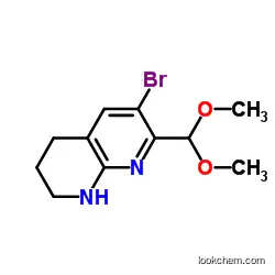 6-bromo-7-(dimethoxymethyl)-1,2,3,4-tetrahydro-1,8-naphthyridine