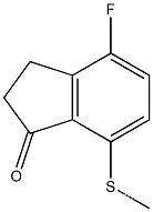 4-fluoro-7-(methylthio)-2,3-dihydro-1H-inden-1-one