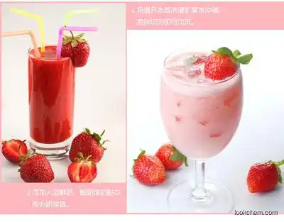 100% natura and pure strawberry powder fruit powder applied in beverage