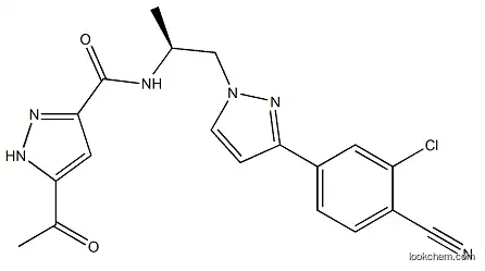 Best Quality 5-Acetyl-N-[(1S)-2-[3-(3-Chloro-4-Cyanophenyl)-1H-Pyrazol-yl]-1-Methylethyl]-1H-Pyrazole-3-Carboxamide