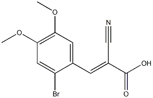 3-(2-bromo-4,5-dimethoxyphenyl)-2-cyanoacrylic acid