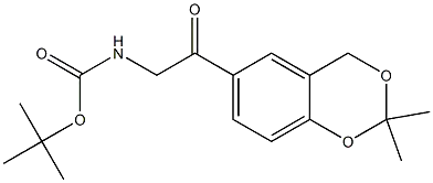 tert-butyl2-(2,2-dimethyl-4H-1,3-benzodioxin-6-yl)-2-oxoethylcarbamate