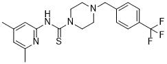N-(4,6-dimethylpyridin-2-yl)-4-(4-(trifluoromethyl)benzyl)piperazine-1-carbothioamide
