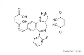 2-AMINOMETHYL-7-CHLORO-2,3-DIHYDRO-5-(2-FLUOROPHENYL)-1H-1,4-BENZODIAZEPINE DIMALEATE