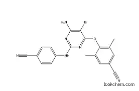 4-[[6-amino-5-bromo-2-[(4-cyanophenyl)amino]-4-pyrimidinyl]oxy]-3, 5 –dimethylbenzonitrile