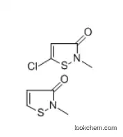 5-Chloro-2-methyl-3(2H)-isothiazolone with 2-methyl-3(2H)-isothiazolone