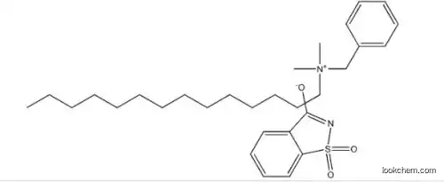 Quaternary ammonium compounds, benzyl-C12-18-alkyldimethyl, salts with 1,2-benzisothiazol-3(2H)-one 1,1-dioxide (1:1)