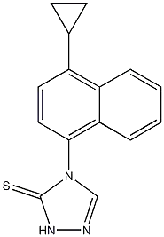 4-(4-cyclopropylnaphthalen-1-yl)-1H-1,2,4-triazole-5(4H)-thioneCAS NO.: 1533519-84-4