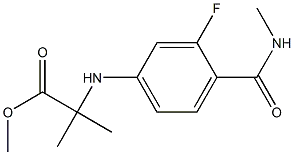N-[3-Fluoro-4-[(methylamino)carbonyl]phenyl]-2-methylalanine methyl esterCAS NO.: 1332524-01-2