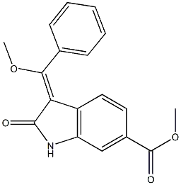 2,3-Dihydro-3-(MethoxyphenylMethylene)-2-oxo-1H-indole-6-carboxylic acid Methyl esterCAS NO.: 1160293-22-0
