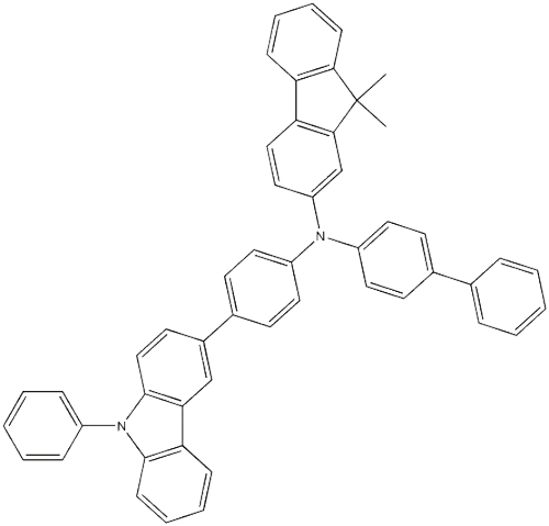 9H-Fluoren-2-aMine, N-[1,1'-biphenyl]-4-yl-9,9-diMethyl-N-[4-(9-phenyl-9H-carbazol-3-yl)phenyl]-CAS NO.: 1242056-42-3
