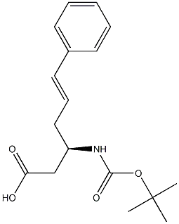 Boc- (R)-3-amino-(6-phenyl)-5-alkenoic acid