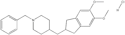4-[(2,3-Dihydro-5,6-dimethoxy-1H-inden-2-yl)methyl]-1-(phenylmethyl)piperidine HydrochlorideCAS NO.: 1034439-57-0