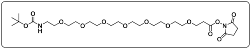 t-Boc-N-amido-PEG7-NHS ester