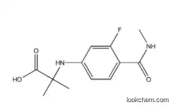 N-[3-Fluoro-4-[(methylamino)carbonyl]phenyl]-2-methylalanine