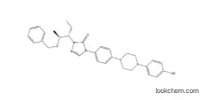2-[(1S,2S)-1-ethyl-2-bezyloxypropyl]-2,4-dihydro-4-[4-[4-(4-hydroxyphenyl)-1-piperazinyl]phenyl]- 3H-1,2,4-Triazol-3-one,