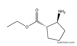 Cyclopentanecarboxylic acid, 2-amino-, ethyl ester, (1S-trans)- (9CI)