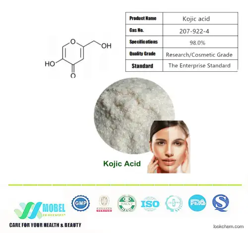 Cosmetic Ingredients CAS 501-30-4 Skin Whitening Kojic Acid Powder Free samples