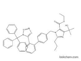 1H-IMidazole-5-carboxylic acid, 4-(1-hydroxy-1-Methylethyl)-2-propyl-1-[[2'-[1-(triphenylMethyl)-1H-tetrazol-5-yl][1,1'-biphenyl]-4-yl]Methyl]-, ethyl ester