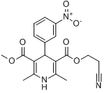 1,4-Dihydro-2,6-dimethyl-4-(3-nitrophenyl)-3,5-pyridinedicarboxylic Acid 3-(2-Cyanoethyl) 5-Methyl Ester