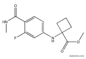 methyl 1-((3-fluoro-4-(methylcarbamoyl)phenyl)amino) cyclobutanecarboxylate