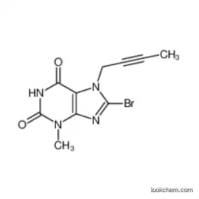 8-bromo-7-(but-2-ynyl)-3-methyl-1H-purine-2,6(3H,7H)-dione