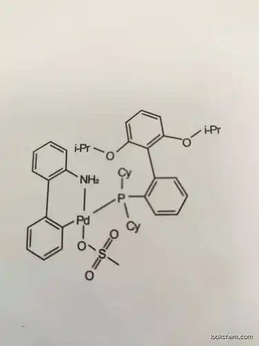 Methanesulfonato(2-dicyclohexylphosphino-2',6'-di-i-propoxy-1,1'-biphenyl)(2'-amino-1,1'-biphenyl-2-yl)palladium(II)(1445085-77-7)