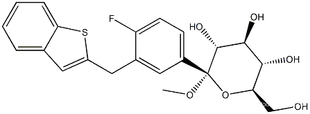 Methyl 1-C-[3-(benzo[b]thien-2-ylMethyl)-4-fluorophenyl]-CAS NO.: 1034305-23-1