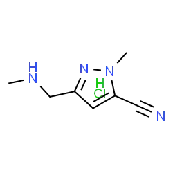 1-methyl-3-((methylamino)methyl)-1H-pyrazole-5-carbonitrilehydrochloridesalt