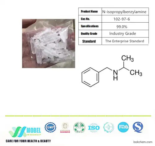 Factory Price High pure N-Isopropylbenzylamine crystal  CAS 102-97-6  Benzylisopropylamine / N-Benzylisopropylamine