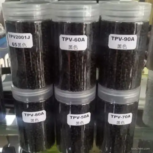 Injection molded TPV Raw materials for wear-resistant and deformation resistant automotive parts, black/white TPV particles