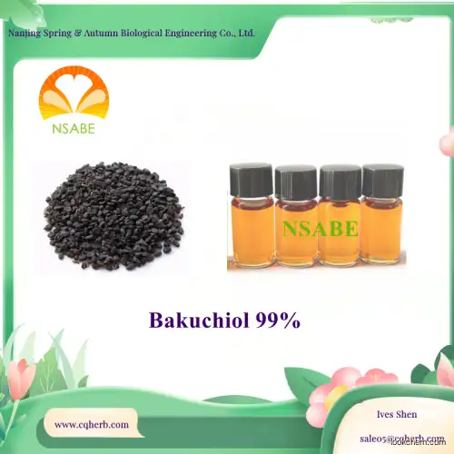 Natural Cosmetic Anti-Aging Chemical Ingredient Plant Extract Bakuchiol(10309-37-2)