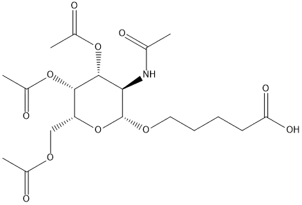 5-{[(2R,3R,4R,5R,6R)-4,5-bis(acetyloxy)-6-[(acetyloxy)methyl]-3-acetamidooxan-2-yl]oxy}pentanoic acid