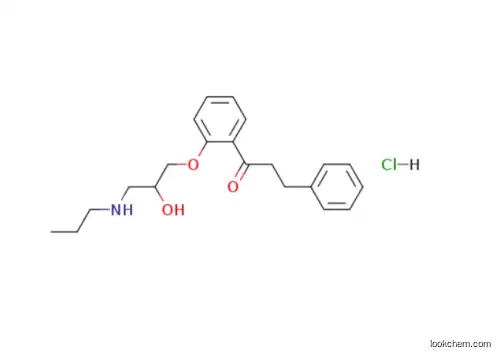 1-[2-[2-hydroxy-3-(propylamino)propoxy]phenyl]-3-phenylpropan-1-one hydrochloride