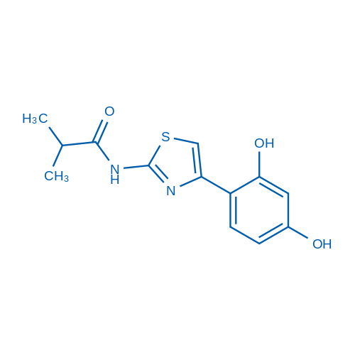 N-(4-(2,4-dihydroxyphenyl)thiazol-2-yl)isobutyramide