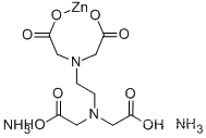 Ethylenediaminetetraacetic acid diammonium zinc salt